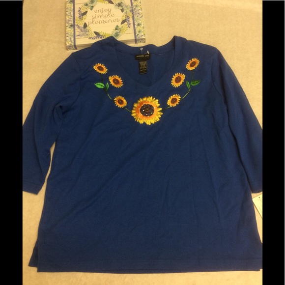 Morgan Cole Sunflower top Size L - Picture 1 of 6